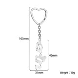 Stainless Steel Rosegold Keychain Mothers Gift