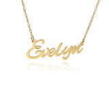 Personalized Silver Stainless Steel Couple Nameplate Initial Necklaces