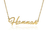 Personalized Silver Stainless Steel Couple Nameplate Initial Necklaces