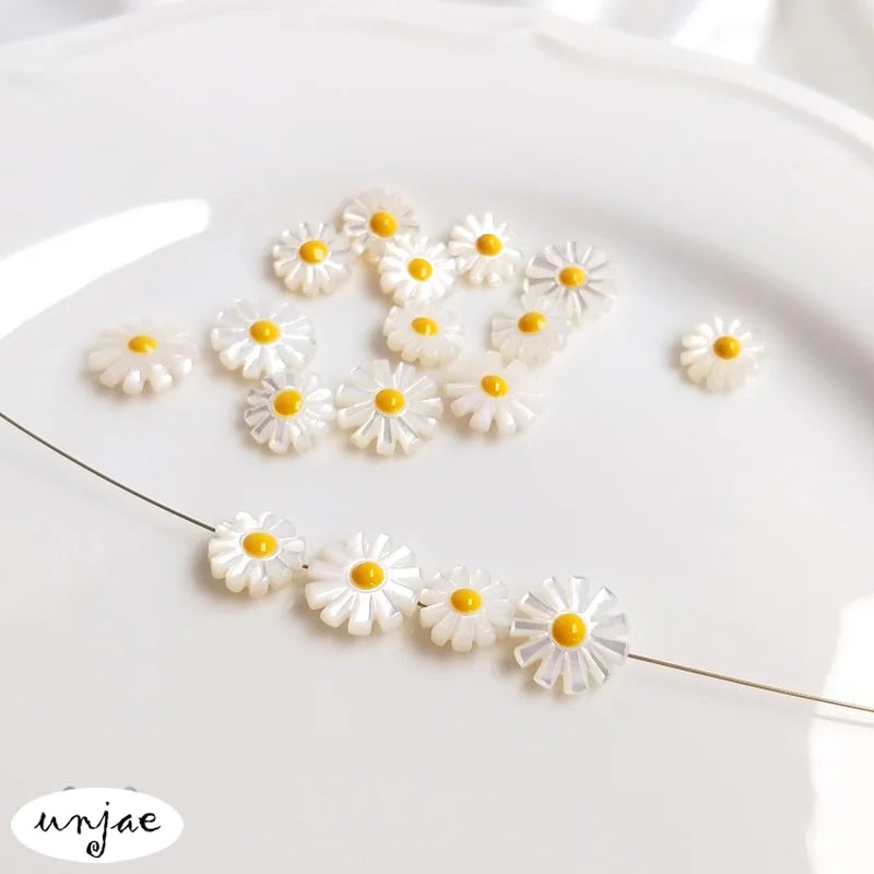 Pearl Shell Daisy Flowers DIY Japanese Jewelry Accessories