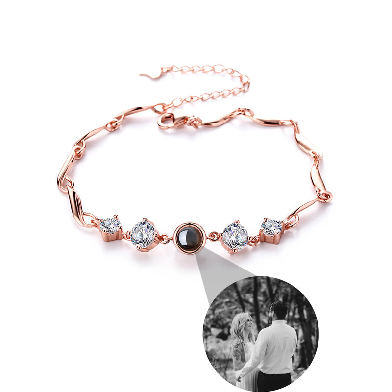 Personalized Projection Bracelet Jewelry for Couples