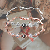 Personalized Projection Bracelet Jewelry for Couples