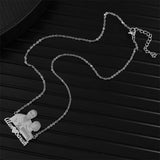 Custom Couple Portrait Necklace Stainless Steel Pendant