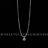 Circle Men's Necklace Personalized Photo Pendant Extended Necklace