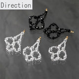 Chinese Knot Crystal Pendant Earrings DIY Material