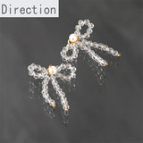 Chinese Knot Crystal Pendant Earrings DIY Material