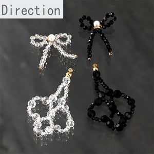 Chinese Knot Crystal Pendant Earrings DIY Material