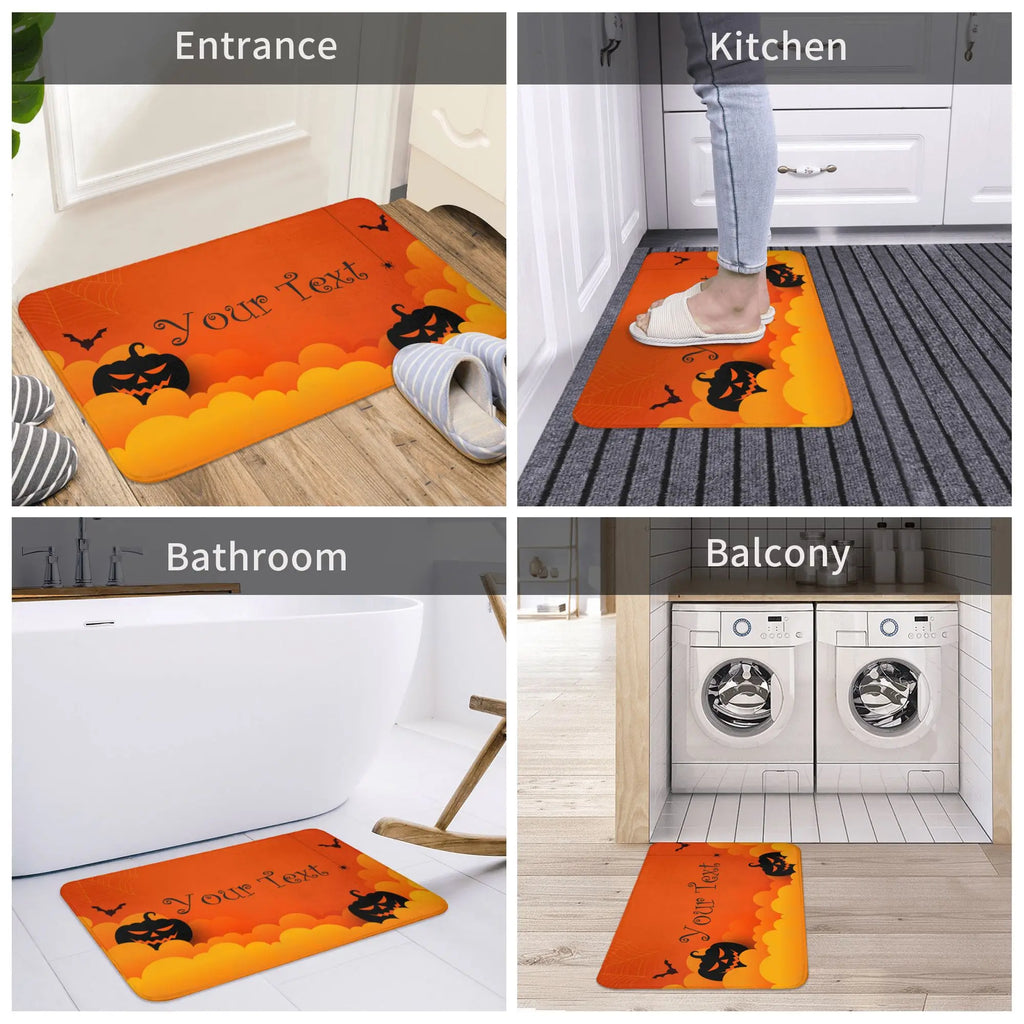 Halloween Carpet Welcome Doormat Entrance Mat Corridor Floor Mat Area Carpet