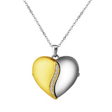Heart Locket Pendant Necklace - Gift for Wife Daughter Mother