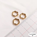 14k Plum Blossom Bead Ring Set, DIY Jewelry Material
