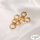 14k Plum Blossom Bead Ring Set, DIY Jewelry Material