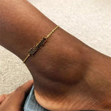 Custom Name Anklet Women Stainless Steel Personalized Leg Chain Foot Jewelry