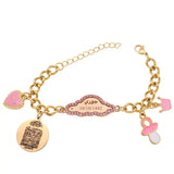 Muslim Baby Pink Bangles Allah AYATUL KURSI Bracelets