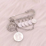 Islamic Allah Quran 4 Qul Suras Brooch Pin