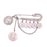 Islamic Allah Quran 4 Qul Suras Brooch Pin