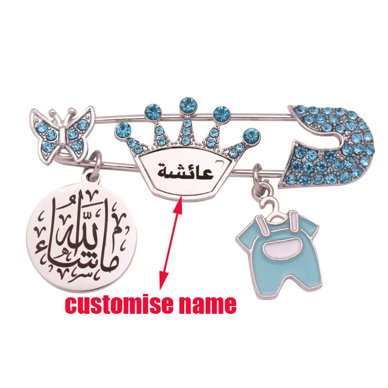 Islamic Muslim Mashallah Baby Pin Brooch