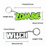 Custom Letter Acrylic Keychain Personalized Name Words Car Key Ring Jewelry