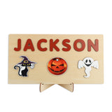 Wooden Alphabet Puzzle Kids Toy Number Shape Matching 3D Puzzle Gift
