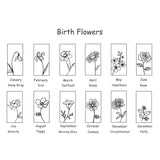 Personalized Birthday Flower Necklace Pendant