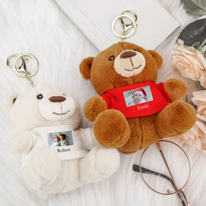 Teddy Dog Plush Keychain Small Pendant Kids Toys Backpack Hangings