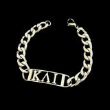 Sisters Greek Alphabet Charm Bracelet - DIY Customizable Stainless Steel