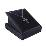 Red Velvet Jewelry Pendant Display Tray Necklace Stand