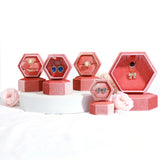 Customizable Hexagonal Jewelry Box Ring Necklace Box