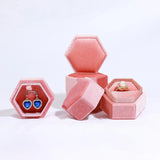 Customizable Hexagonal Jewelry Box Ring Necklace Box