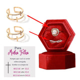 Customizable Hexagonal Jewelry Box Ring Necklace Box
