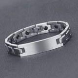 Custom Men Scripture Faith Bible Verse Cross Bracelet Stainless Steel