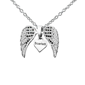 Personalized Angel Wings Necklace - High-end Birthday Gift