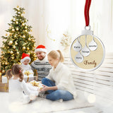 Name Christmas Wooden Chip Tree Hanging Ornaments DIY Craft