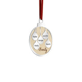 Name Christmas Wooden Chip Tree Hanging Ornaments DIY Craft