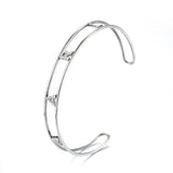 Personalized Name Diamond Letter Bracelet Love Charm Silver Jewelry