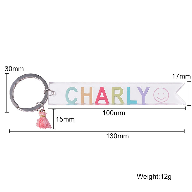 Personalized Name Key Chain for Women Girls