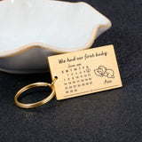 Personalized Calendar Keychain Special Date Key