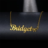 Personalized Name Necklace with Crown Glamour