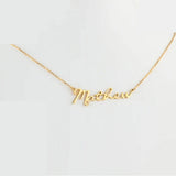 Custom Name Necklace Mom Choker Stainless Steel Pendant Personalized Jewelry