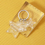 Customizable Name Stars Acrylic Keychain Blanks for Craft Projects
