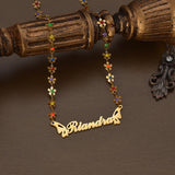 Customizable Nameplate Stainless Steel Pendant Necklace Anniversary Party Gift