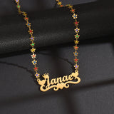 Customizable Nameplate Stainless Steel Pendant Necklace Anniversary Party Gift