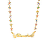 Customizable Nameplate Stainless Steel Pendant Necklace Anniversary Party Gift