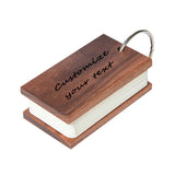 Customizable Wooden Notebook Anti-fall Easy To Carry Record Schedule