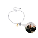 Custom Personalized Photo Projection Bracelet Couples Gift Jewelry