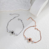 Personalized Silver Bracelets for Women Custom Couple Jewelry Christmas Love
