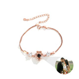 Personalized Silver Bracelets for Women Custom Couple Jewelry Christmas Love