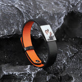 Personalized Photo Leather Bracelet Men's Jewelry Gift