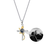 Customizable Photo CrossProjection Necklace Pendant Jewelry