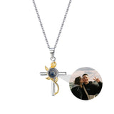 Customizable Photo CrossProjection Necklace Pendant Jewelry