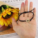 Customizable Lucky Knot Sunflower Bracelet Strap Adjustable Jewelry